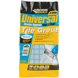 Everbuild UNIFLEX5GY Universal Flexible Wall &amp; Floor Tile Grout Grey 5kg