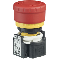 IDEC XA1E-BV313R XA Emergency Stop Switch Non-Illuminated 16mm TurnPull 1NO-3NC