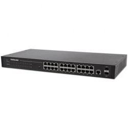 Giga Switch 24X RJ45 + 2X Sfp Web-Smart Vlan Qos Rack 560917