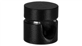 Uchwyt Ozdobny Do Kabla Ścienny Sufitowy Aluminiowy Czarny Fi: 11Mm