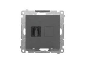 SIMON 55 Gniazdo HDMI grafitowy mat TGHDMI.01/116 KONTAKT SIMON