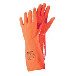 Rękawice robocze rozmiar: 6 materiał: Lateks, neopren zastosowanie: Odporność na działanie substancji chemicznych