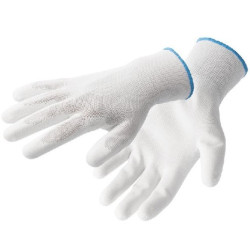 HT5K225 Rękawice powl.poliuret. 10 białe (12 par)