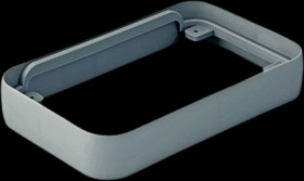 Intermediate ring, TPE-SEBS, (L x W x H) 76 x 120 x 21 mm, lava, for SOFT-CASE L, A9152118