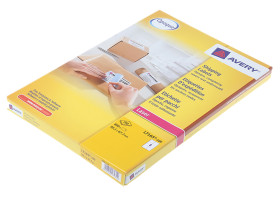 Arkusz papieru etykietowego L7165-100, kolor: Biały Adres, Avery Laserowa