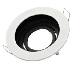 Oprawa Malachit-O-W biało-czarna okrągła stop alu i cynku