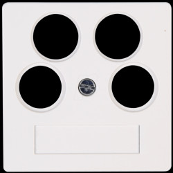 491829003 Aerial outlet cover four-w HK07 pure white