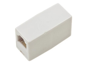 Łącznik telefoniczny RJ12 podwójne gniazdo 6p6c