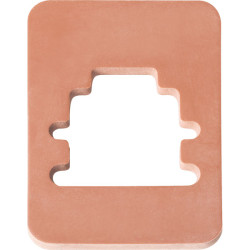 Hirschmann 733 273-002 GMN 209-3 Flat Gasket for GMN Cable Sockets Brown