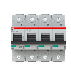 Wyłącznik nadprądowy MCB, Typ C, 4-biegunowy, 40A, 415V, ABB, S804C
