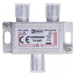Sumator sygnału TV-SAT 2x F / 1x F J0198