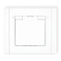 Gniazdo bryzgoszczelne 2P+Z (klapka w kolorze obudowy)