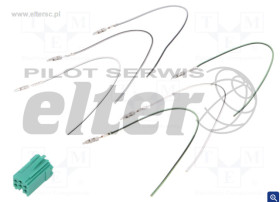 Wtyk MINIISO zielony