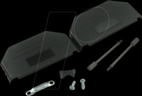 MHDPPK37-K D-Sub cap, 37-pin, straight, black, size C