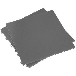 Sealey FT3G Polypropylene Floor Tile 400 x 400mm - Grey Treadplate - Pack of 9