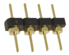 Złącze szpilkowe 4-pinowe raster: 2.54mm -rzędowe Samtec Przewlekany 1.0A