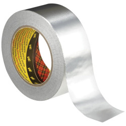 3M 7100040976 Aluminium Foil Tape 431 , 50 mm x 55 m, Silver