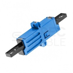 Adapter światłowodowy FO SM simplex LSH/UPC-LSH/UPC (typu E2000) niebieski PFOT