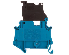 Złączka szynowa z bezpiecznikiem 5x20 6,3A 2-przewodowa 4mm2 niebieska UT 4-HESI (5X20) BU 3060527 /50szt./