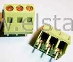 Listwa 3- zaciskowa ( R= 5,08 ) h= 15 ukośna 16A