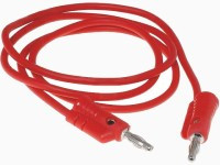 KAB54.31R Kabelek pomiarowy do mierników (obustronne wtyki bananowe) z gniazdami poprzecznymi) - pojedynczy, czerwony