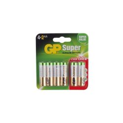 Bateria AA/R6/LR06 1,5V alkaliczna GP Super 6 szt.