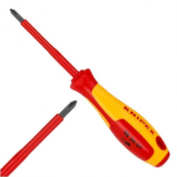 Wkrętak izolowany PH1 187mm VDE 1kV dla elektryka KNIPEX 98 24 01
