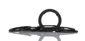 Łącznik do kanałów kablowych Thomas & Betts gwint M25 Podkładka Nylonowy Czarny