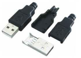 WTYK USB A NA KABEL Z OSLONA