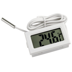 Termometr panelowy LCD -50-100°C biały