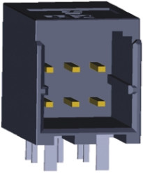 Wtyk PCB 6-pinowe raster: 2.5mm 2-rzędowe TE Connectivity Przewlekany 5.0A 250.0 V.