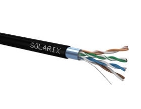 Kabel instalacyjny Solarix CAT5E FTP PE Fca zewnętrzny 305m/box SXKD-5E-FTP-PE czarny
