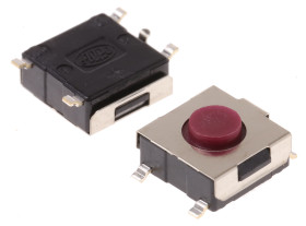 Klosz do przycisku dotykowego SPST 50 mA przy 12 V DC 3.1mm 3.1mm Montaż powierzchniowy