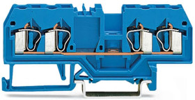 Blok zacisków przelotowych WAGO poziomy: Pojedynczy 28 → 12AWGZacisk klatkowy 280 20A 800 V