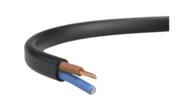 Przewód Prądowy H03vvh2-F / Omyp 300V 2X1,5 Płaski Czarny Linka Elektrokabel...