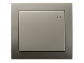 KIER Wyłącznik zwierny przycisk "dzwonek" satyna light ŁP-6W/45 OSPEL