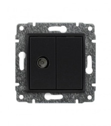 VENA Gniazdo antenowe pojedyncze typu F antracyt 516154