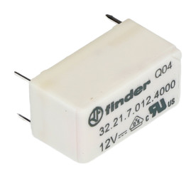Przekaźnik 5 V dc, 48 V dc SPDT Finder 6 A 200 mW Do montażu na płytce drukowanej 720 Ω Styk płytki drukowanej