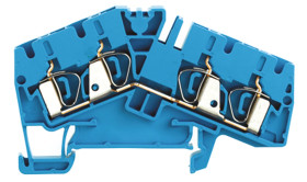 Blok zacisków przelotowych Weidmuller poziomy: Pojedynczy 26 → 10AWGZacisk Z raster: 6.1mm 32A 800 V