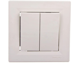 Łącznik Asfora podwójny schodowy kremowy z ramką EPH0600123