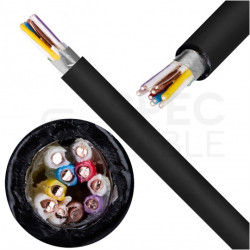 Kabel telekomunikacyjny miejscowy XzTKMXpw 5x2x0,8mm czarny parowany ziemny żelowany drut Bitner