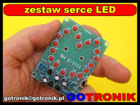 Serce LED - efekt Ĺwietlny