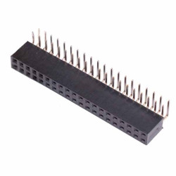 40-Way Double Row Right Angle PCB Socket 2.54mm