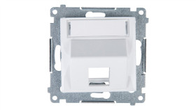 Simon 54 Pokrywa Gniazda Teleinformatycznego Pojedynczego Rj Keystone Skośna...