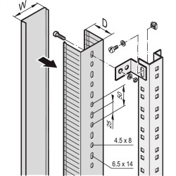 Kanał kablowy nVent SCHROFF 60103011 60103011, 2 szt.