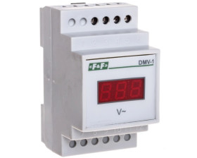 Woltomierz 1-fazowy cyfrowy modułowy 100-300V DMV-1 true RMS DMV-1RMS