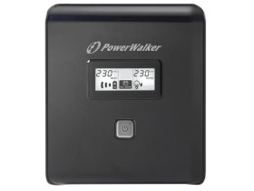 UPS POWERWALKER LINE-INTERACTIVE 1000VA 2xSCHUKO + 2xIEC OUT, RJ11/RJ45 IN/OUT, USB, LCD VI 1000 LCD