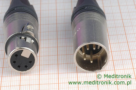 KABEL XLR5-XLR5 WT/GN 5M