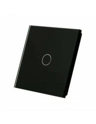 LIVOLO - PANEL SZKLANY POJEDYŃCZY- CZARN Y