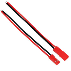 JST 2P wtyk + gniazdo z przewodami zestaw męsko-żeński 18AWG 20cm